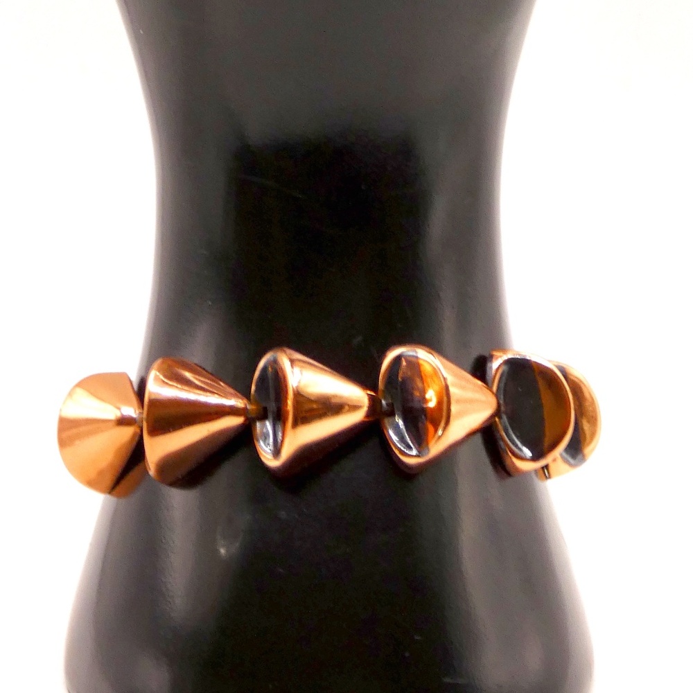 Vintage 90’s Copper Metal Triangle Shape Bracelet